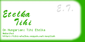 etelka tihi business card